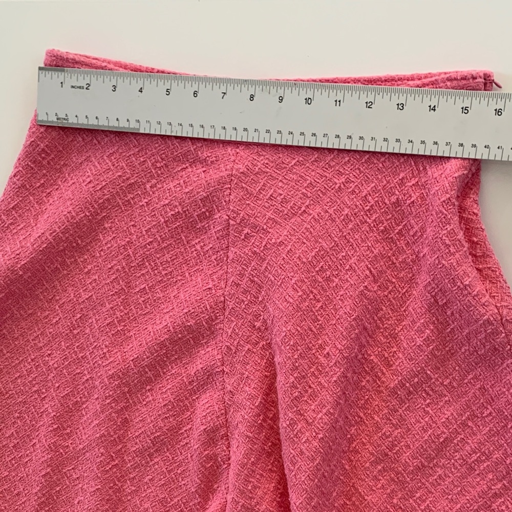 Zara | Textured Tweed-Like Pink Midi Skirt | Size L | Blogger Favorite - Picture 13 of 14